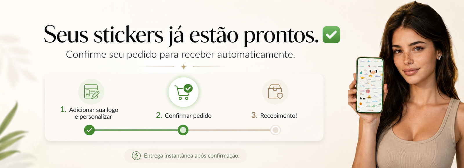 Seus stickers já estão prontos